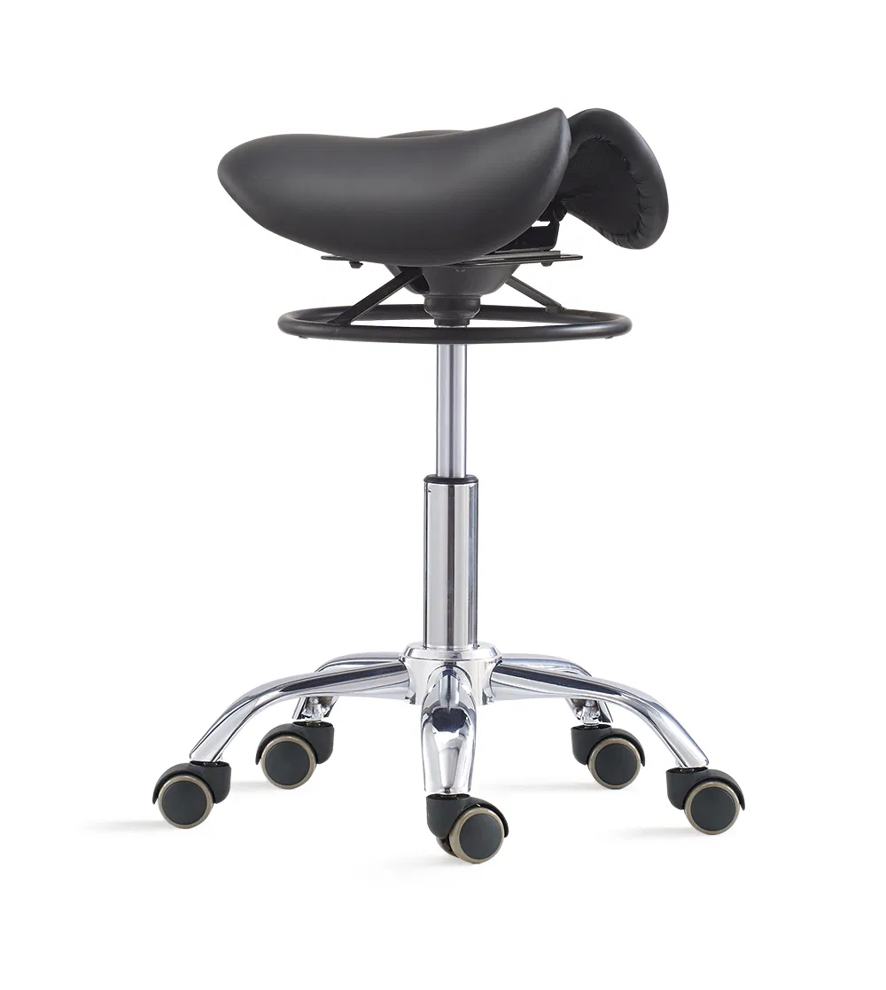 Ergonomic Split Two Seat Swing Saddle Stool