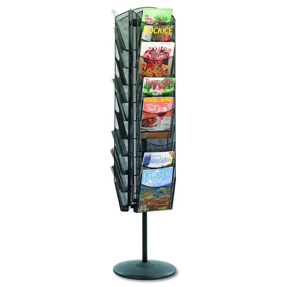 Metal Revolving Library Magazine Stand