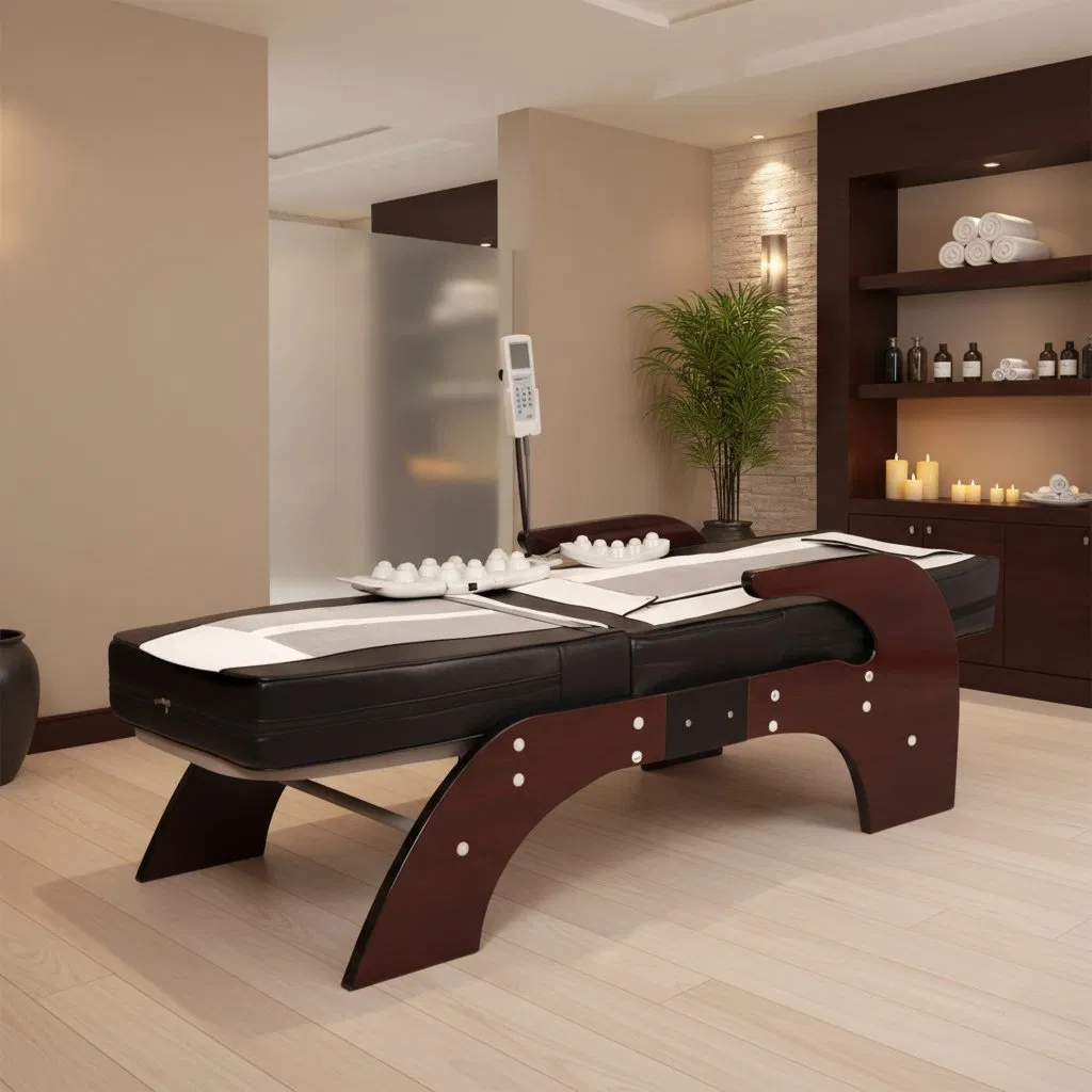 Full Body Heated Thermal Jade Massage Bed for Muscle Recovery