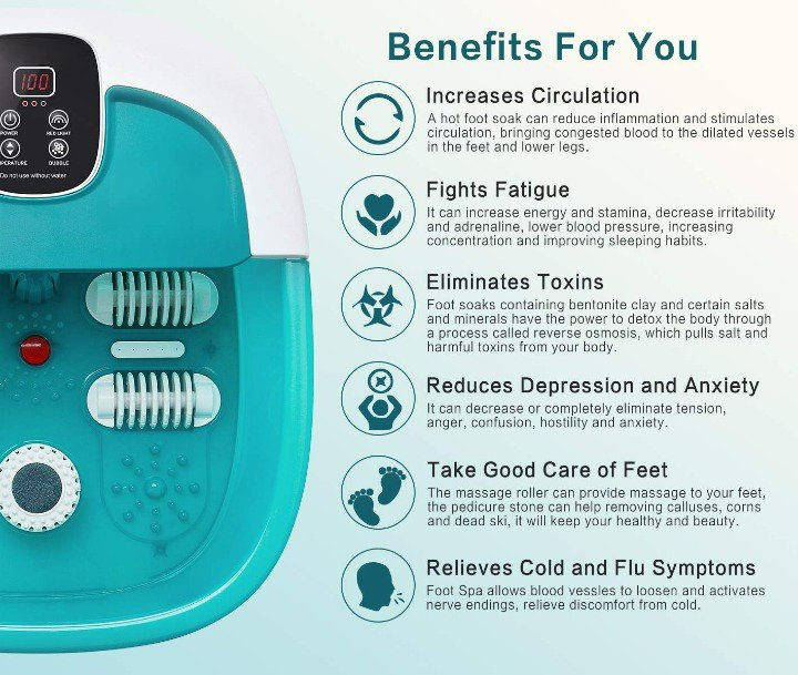 Wholesale Red Light Pumice Stone Temperature Control Foot Bath Massager