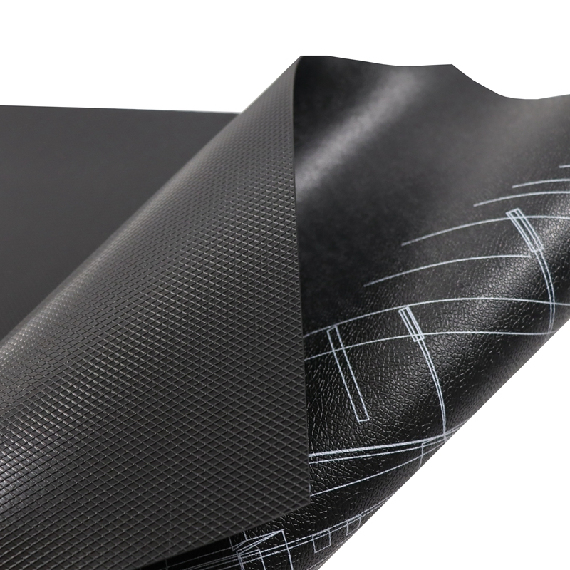 OEM Eco-Friendly Non-Slip Durable Custom Design Black Office Chair Mat