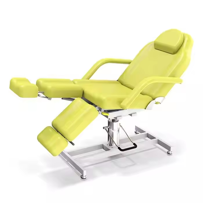 Professional Adjust Hydraulic Custom White New Design Split Leg Esthetician Bed Facial Table