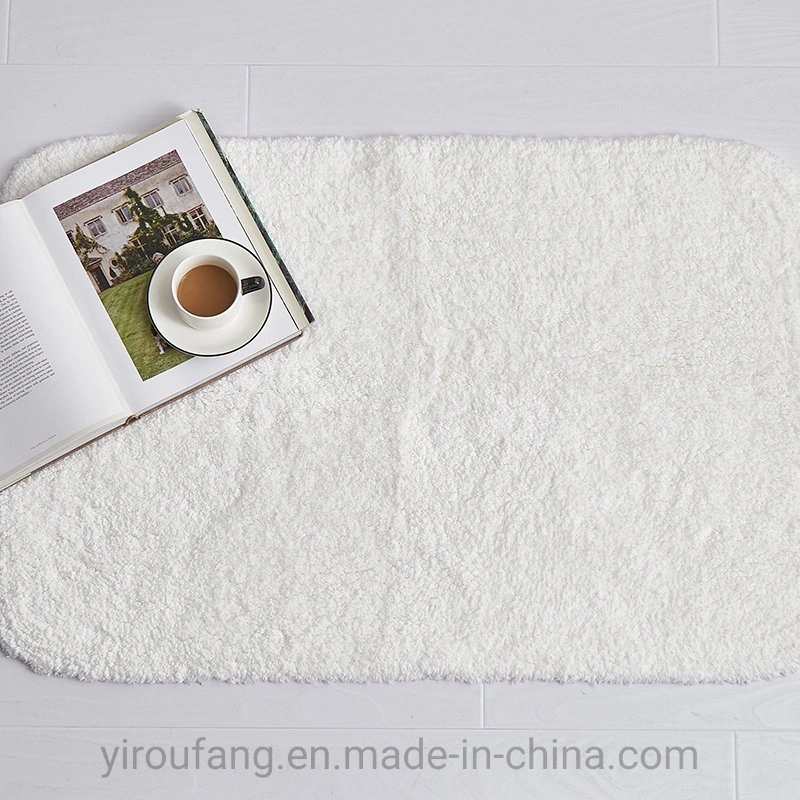 Factory Wholesale Directly Elegant Thickened Machine Washable Pure Cotton Hotel Floor Bath Mat