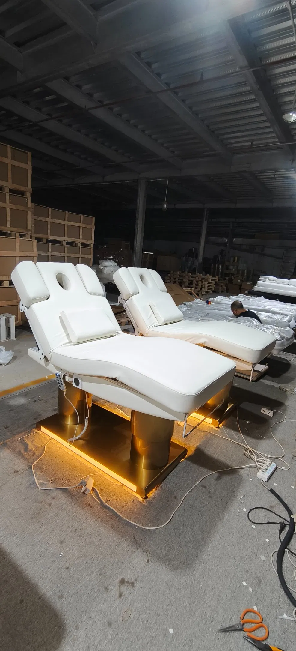 Esthetician Treatment 3 Motor Table De Massage Lash Electric Facial Bed for Beauty Salon