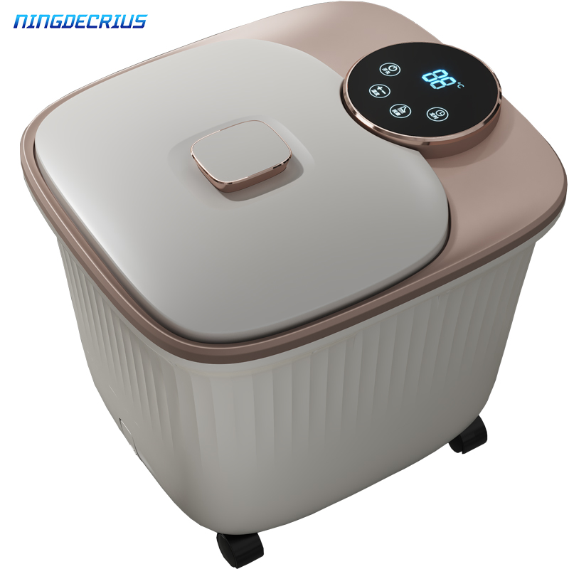 Ningdecrius New Design Foot Soak Tub Washing Machine Basin Electric Heated Footbath Shiatsu Foot Bath SPA Massager