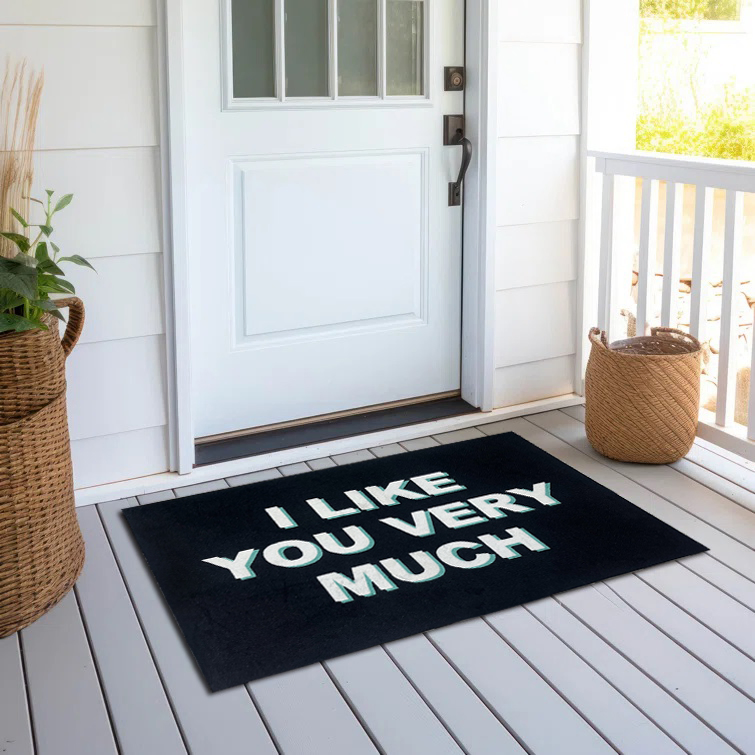Durable Plain Door Mat Salon Entrance Rubber Base Mat with Logo