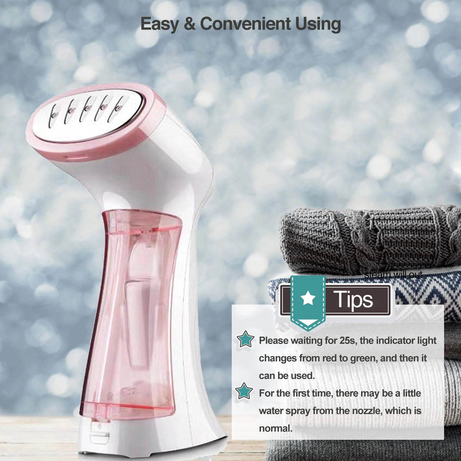 Professional Factory of Mini Travel Fabric Steamer for Clothes Steamer