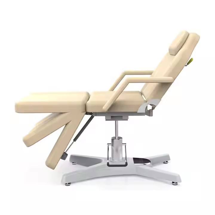 Professional Adjust Hydraulic Custom White New Design Split Leg Esthetician Bed Facial Table