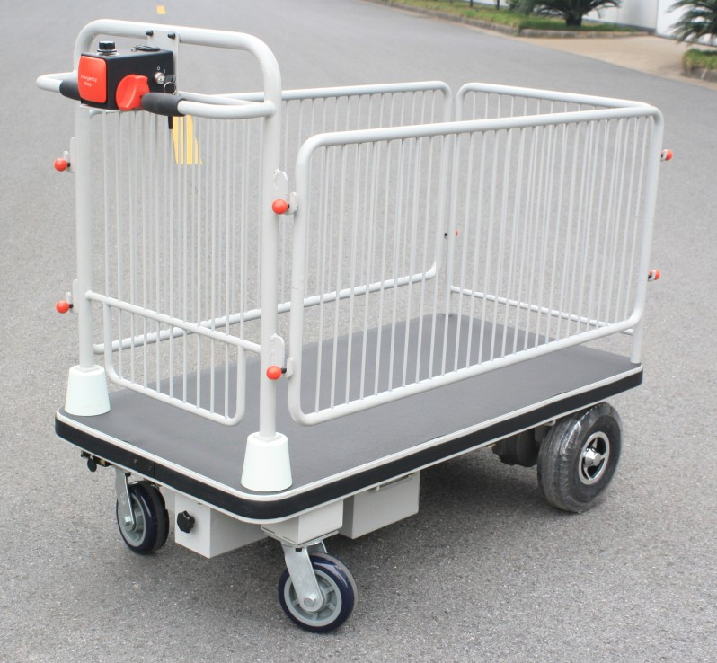 Material Handling Equipments Electric Platform Cart with Shelf (HG-1050)