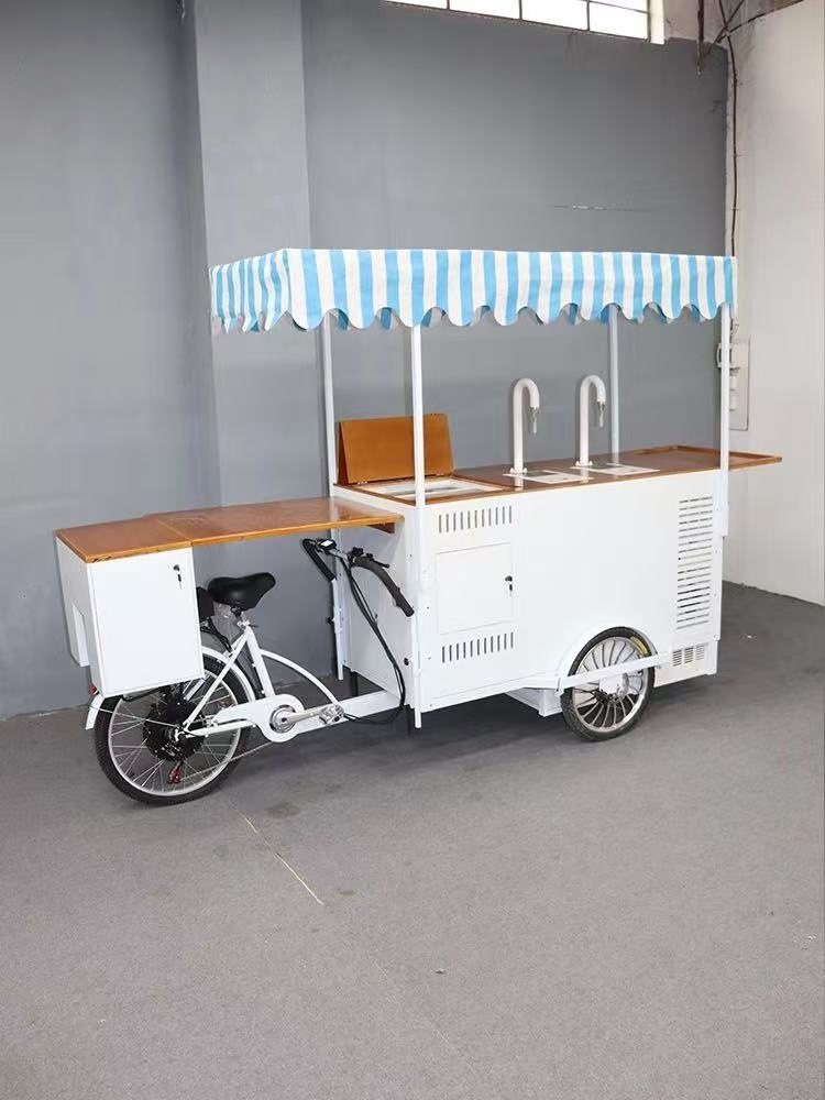 Stainless Steel Aluminum Mobile Hot Dog Cart Street Food Trolley Electric/Gas Power Optional Cooking Equipment