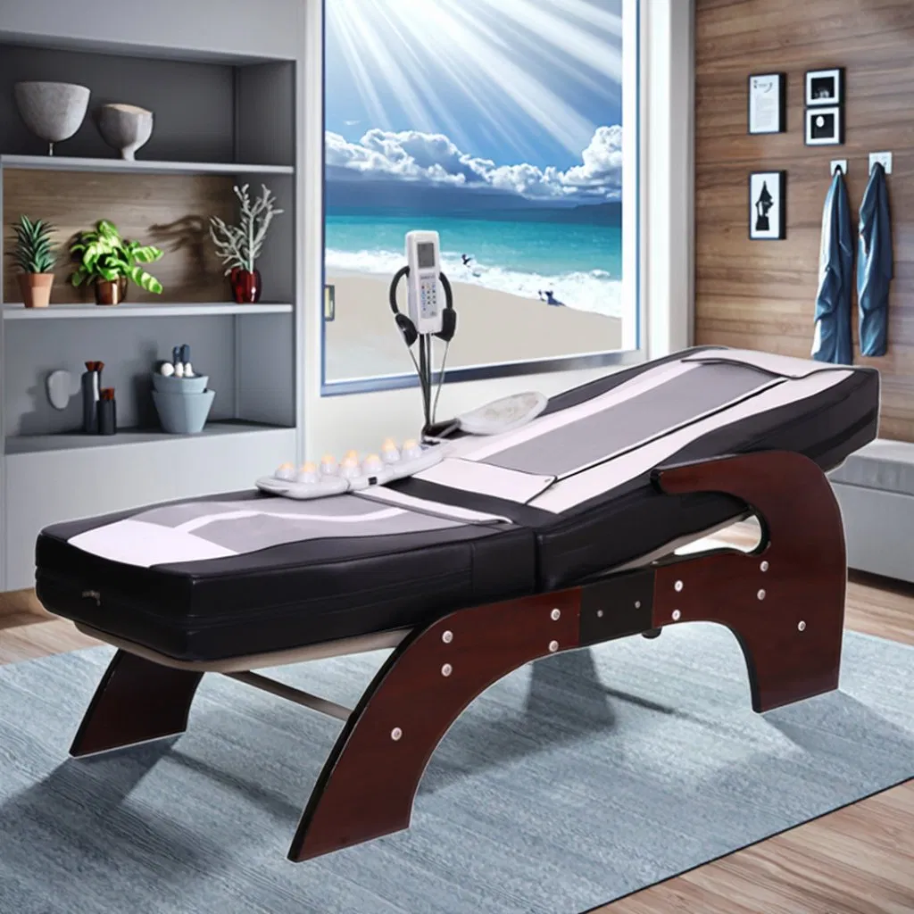 Pop Relax Certified CE Cama De Masaje Heated Jade Stone Massage Bed