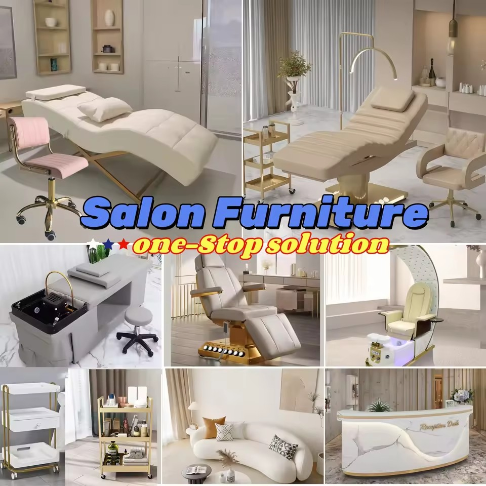 Electric Beauty Bed 3/4 Motors Adjustable Flat Tilt Breathing Hole Cosmetic Esthetician SPA Lash Facial Massage Bed