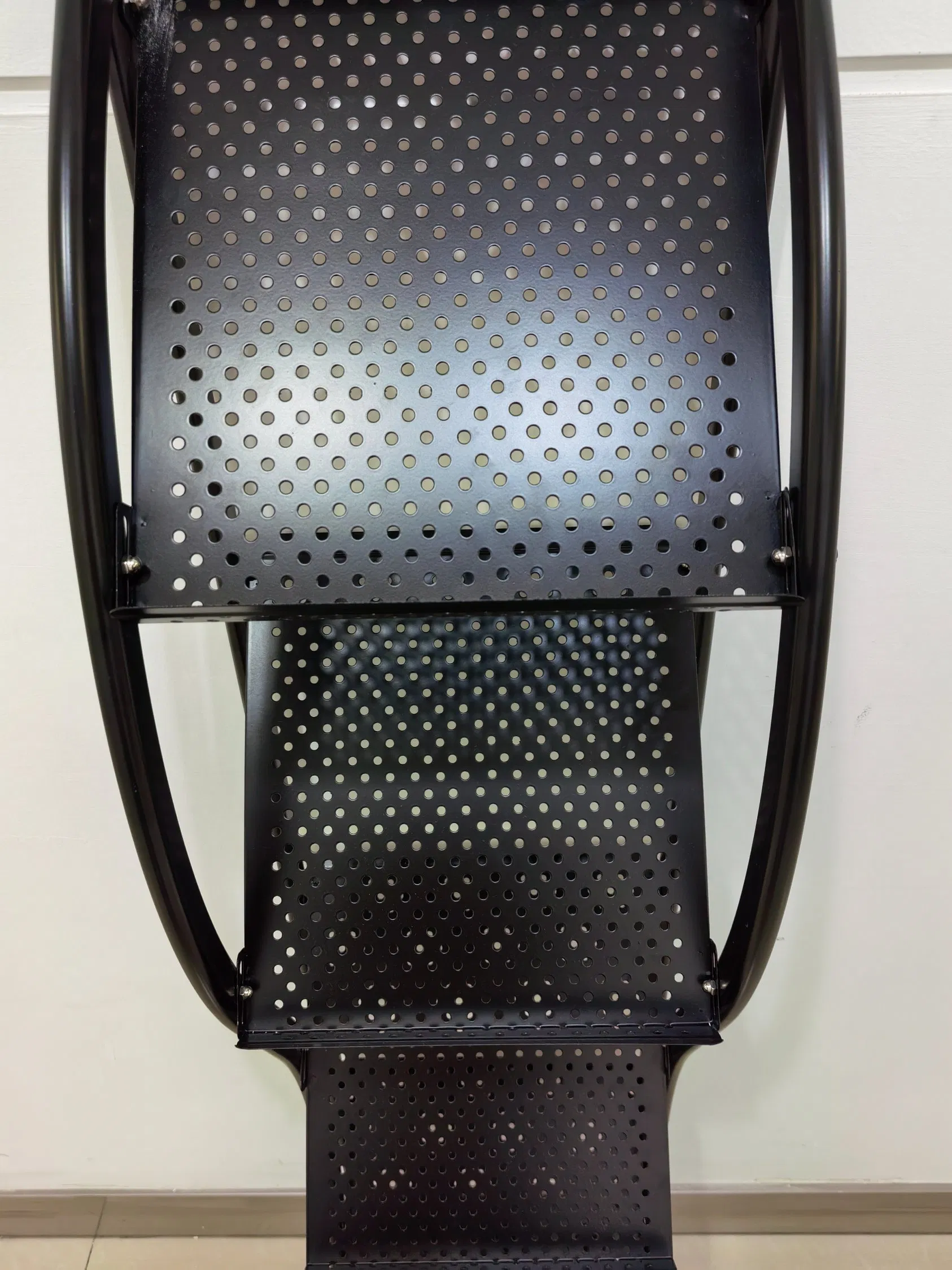 4-Tier Magazine Stand Iron Brochure Newspaper Display Rack with 4 Universal Wheels