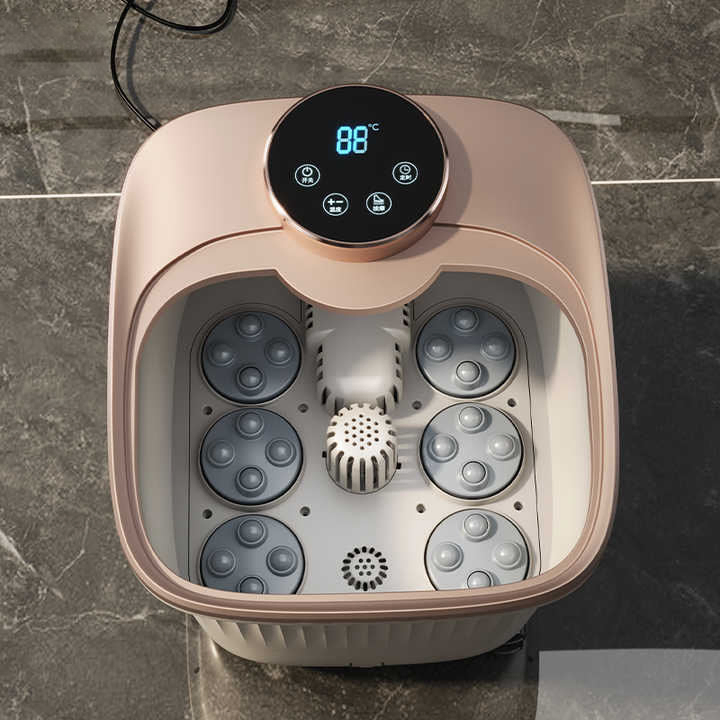 Relaxing Bath Massager Heat Roller Foot Massager and Washing Basin