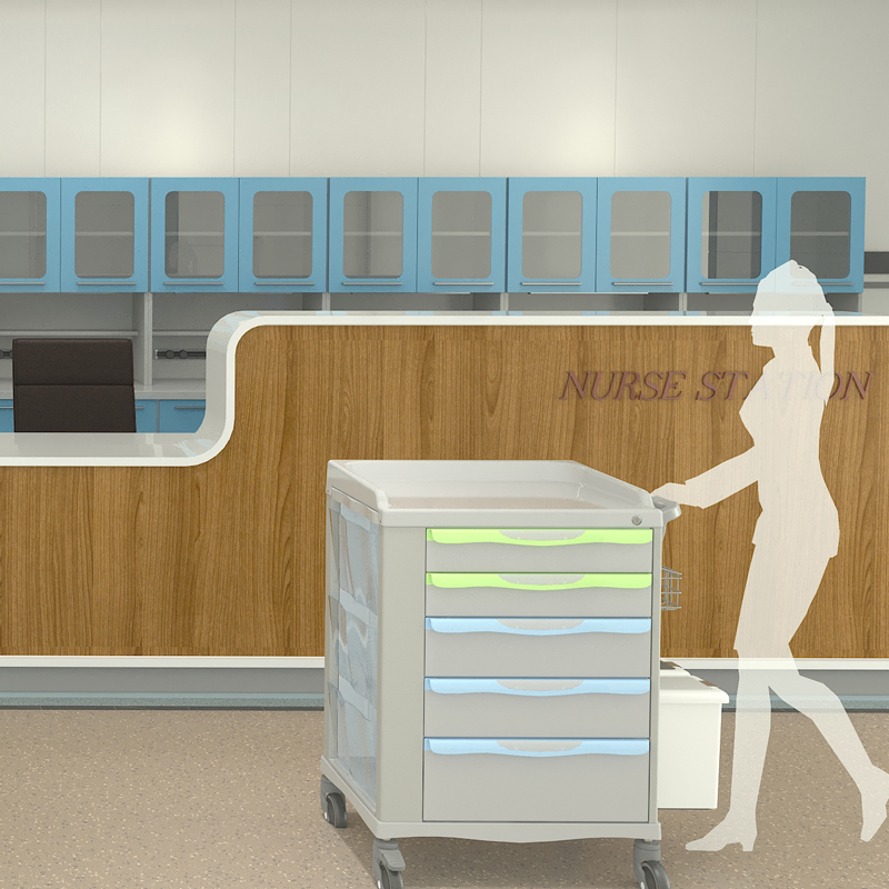 High-Quality Hospital Medicine Trolley Equipment Medical Cart