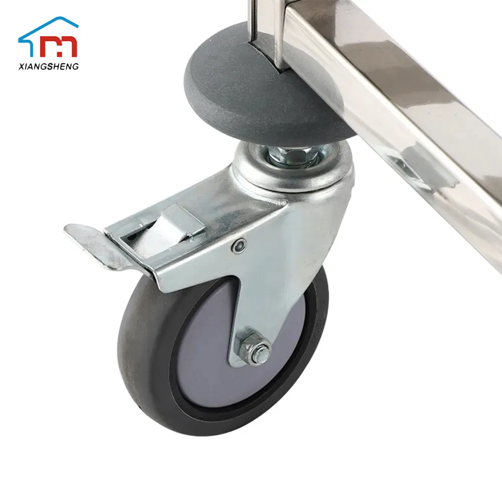 Xiangsheng Commercial Stainless Steel Bakery Equipment 10 Tiers Bread Serving Cart