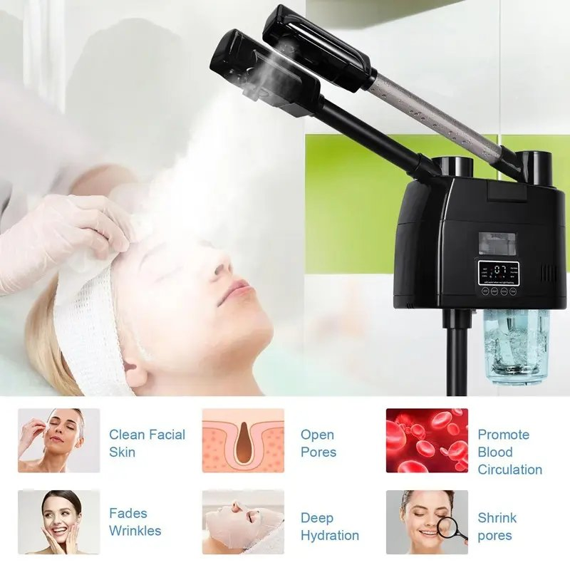 Professional Multifunctional Hair Salon Ozone Lamp Light Facial Steamer