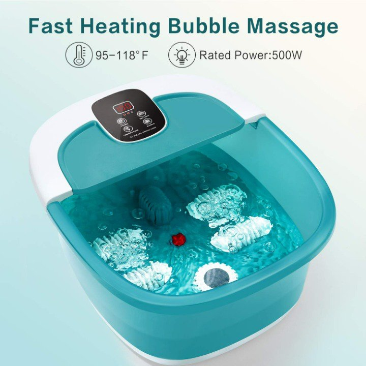 Wholesale Red Light Pumice Stone Temperature Control Foot Bath Massager