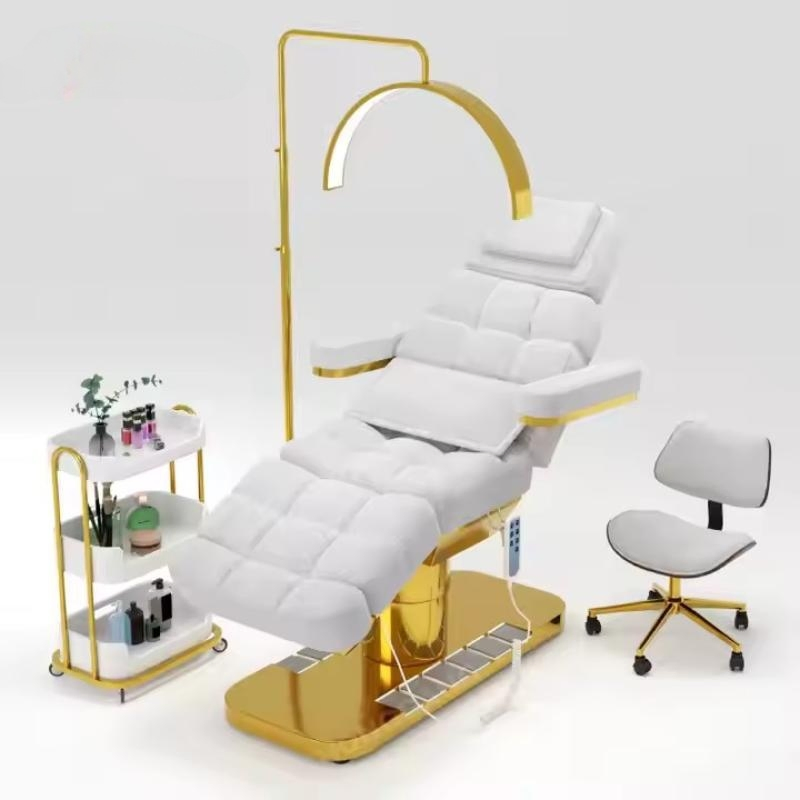 Beauty Salon Electrical Medical Treatment Bed Lash Chair Reclining Esthetician Bed Salon Furniture Set for Sale