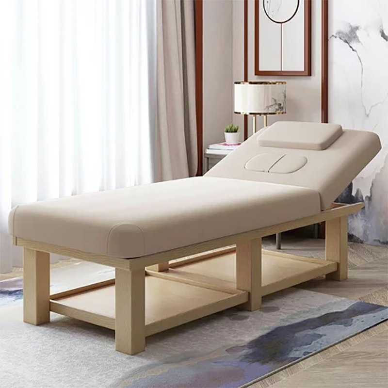 Medical Health Furniture Factory Design Portable Beauty Salon Wooden Folding Massage Acupuncture Bed Chiropractic Table