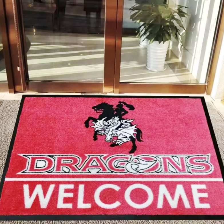 Home Bedroom Entry Mat Patterned Custom 3D Rubber Salon Service Door Mat