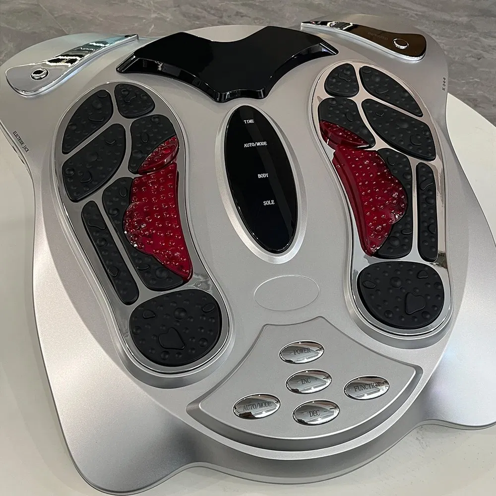 2025 Electric Red Light Infrared Tens Heated Massage Foot SPA Bath EMS Foot Massager and Blood Circulator Machine with Remote Control