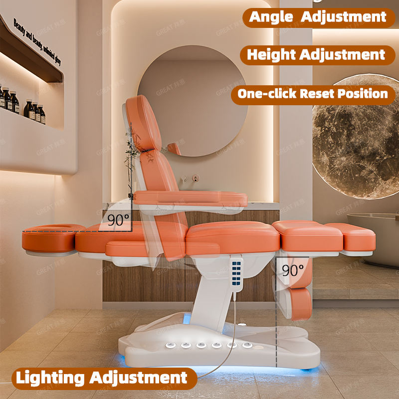 Luxury Electric Heated Facial SPA Beauty Bed Massage Table