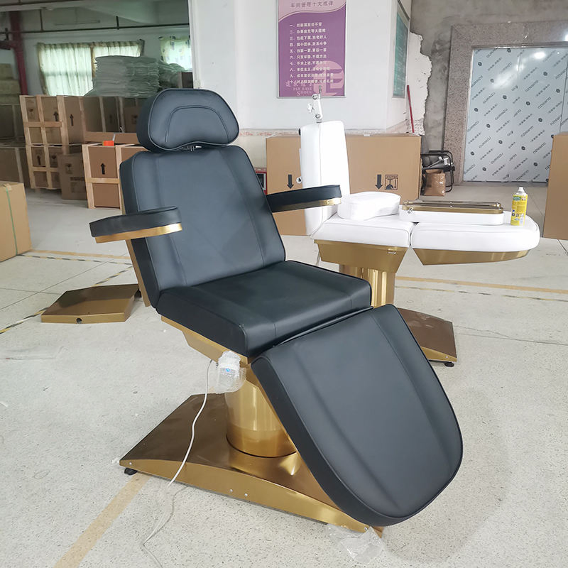 Luxury Salon Furniture Esthetician 4 Motors Electric Saloon Massage Bed Cosmetic Chair White Beauty Bed with 270 Degree Rotation