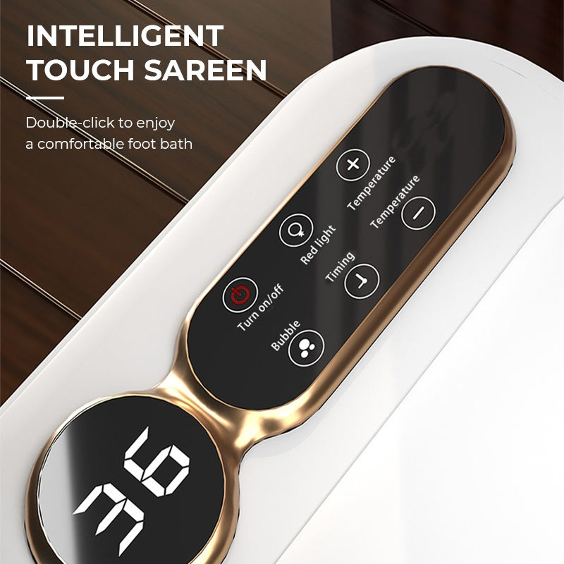 Smart Folding Foot Bath Portable Home Electric Massager with Constant Temperature Heating