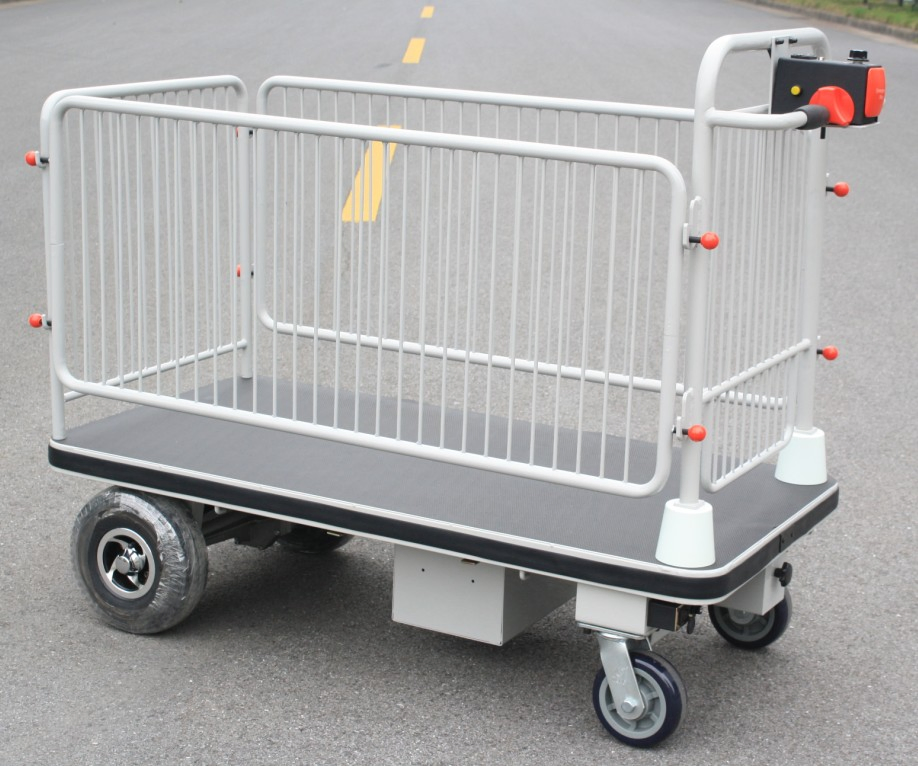 Material Handling Equipments Electric Platform Cart with Shelf (HG-1050)