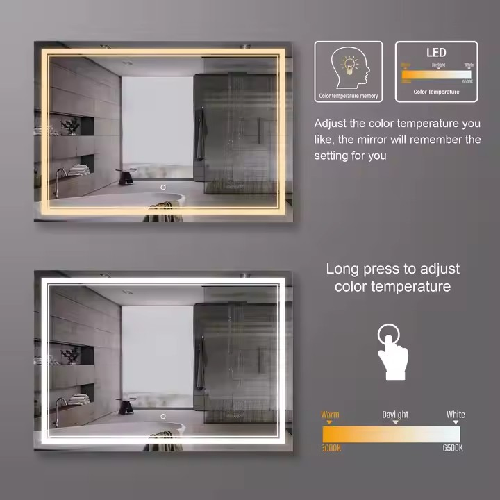 Wholesales Smart Mirror Bathroom Hotel LED Mirror