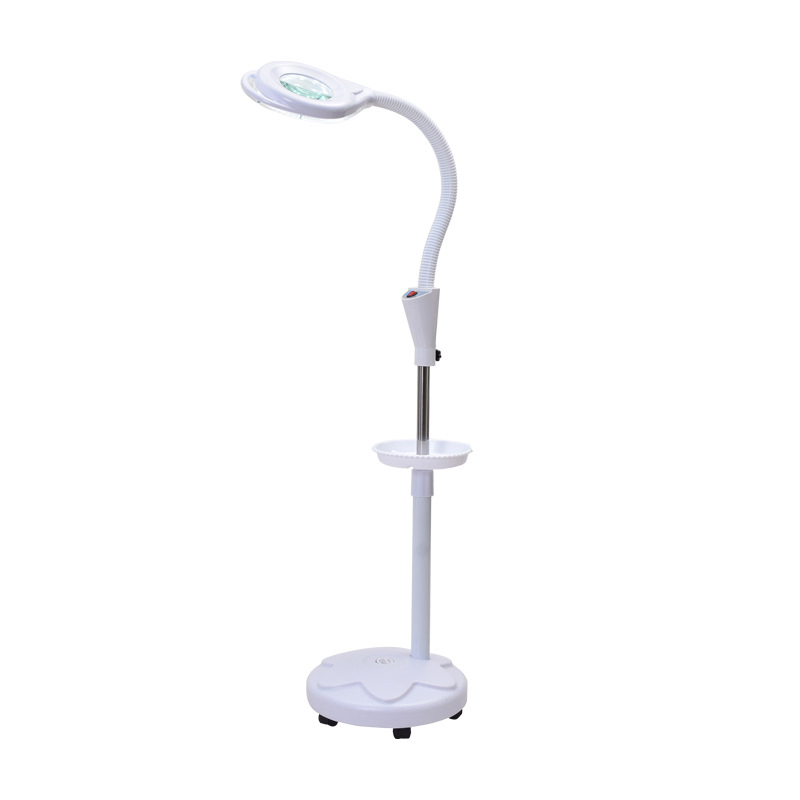 Cold Light Magnifier LED Floor Stand Lamp with Face Nail Beauty Equipment