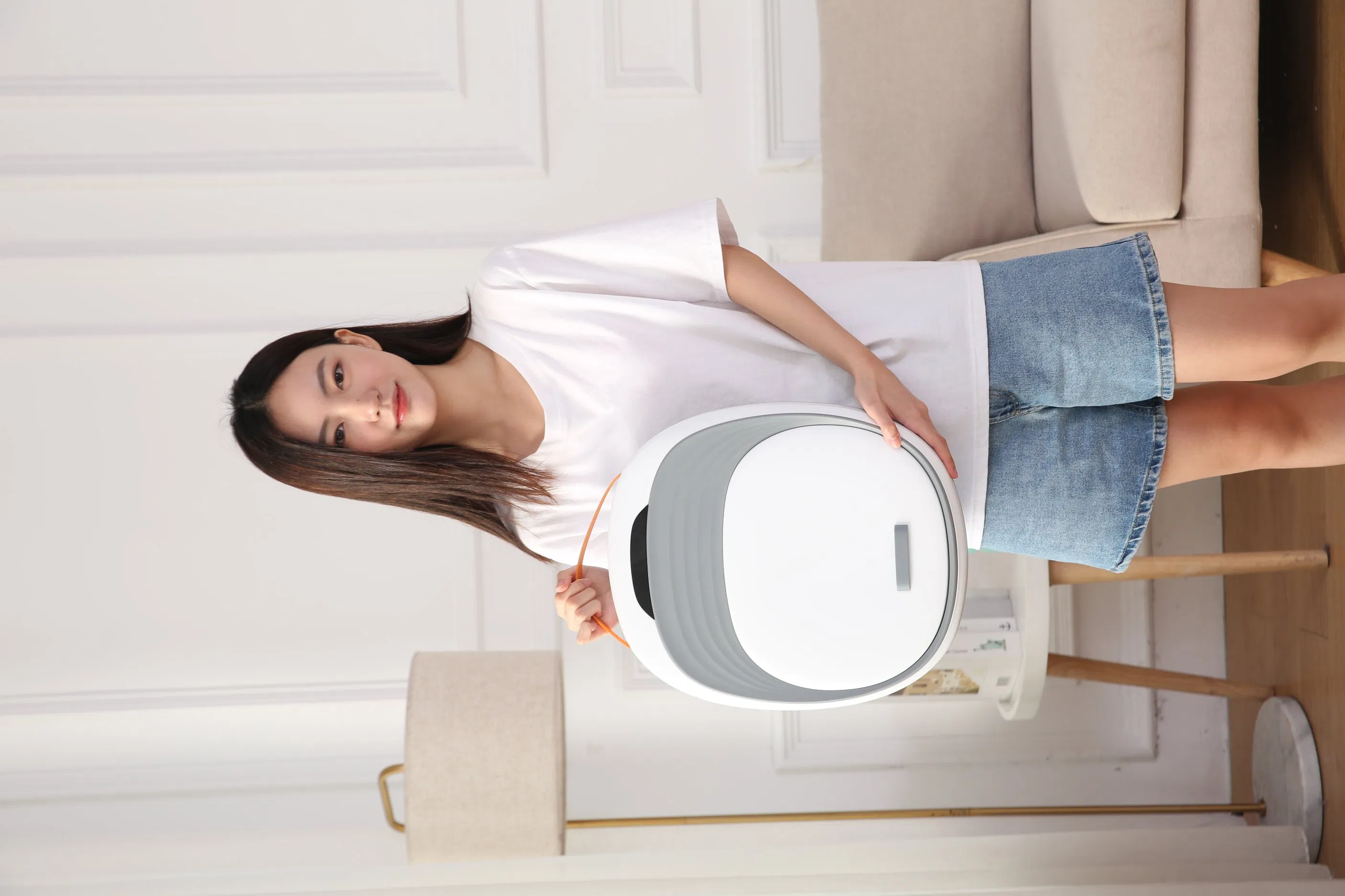 New Style Electrical Foldable and Portable Foot Roller Infrared Heat Therapy Air Bubble Foot SPA Foot Bath Massager