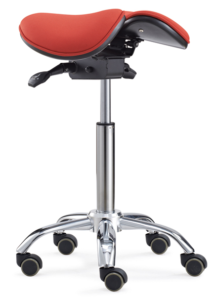 Popular Adjsutable Ergonomic Tilt Two Seat Saddle Stool