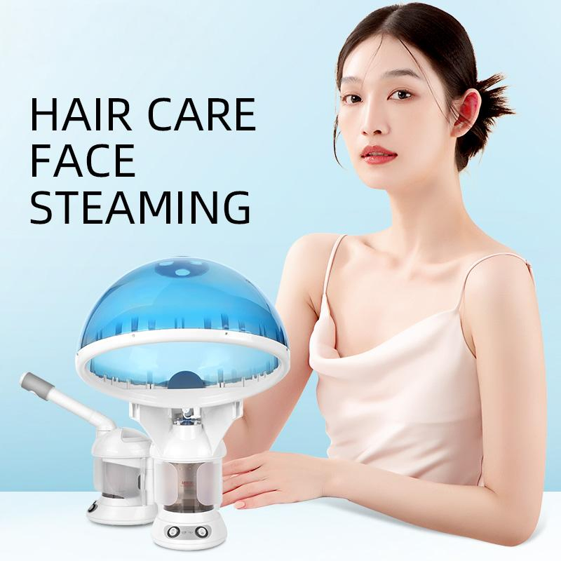 Vapor Facial Steamer and Hair Steamer Two in One EU Plug 2 in 1 Hair and Face Steamer ODM Ozone Professional