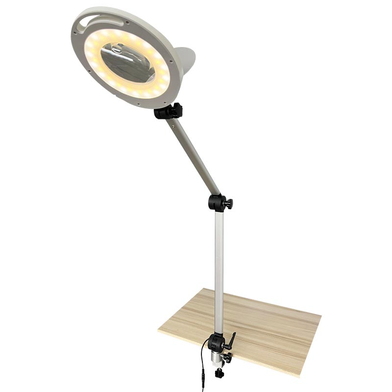 Magnifier Lamp Ks-1088 Table Clamp Life Span 50000 Hours Minston