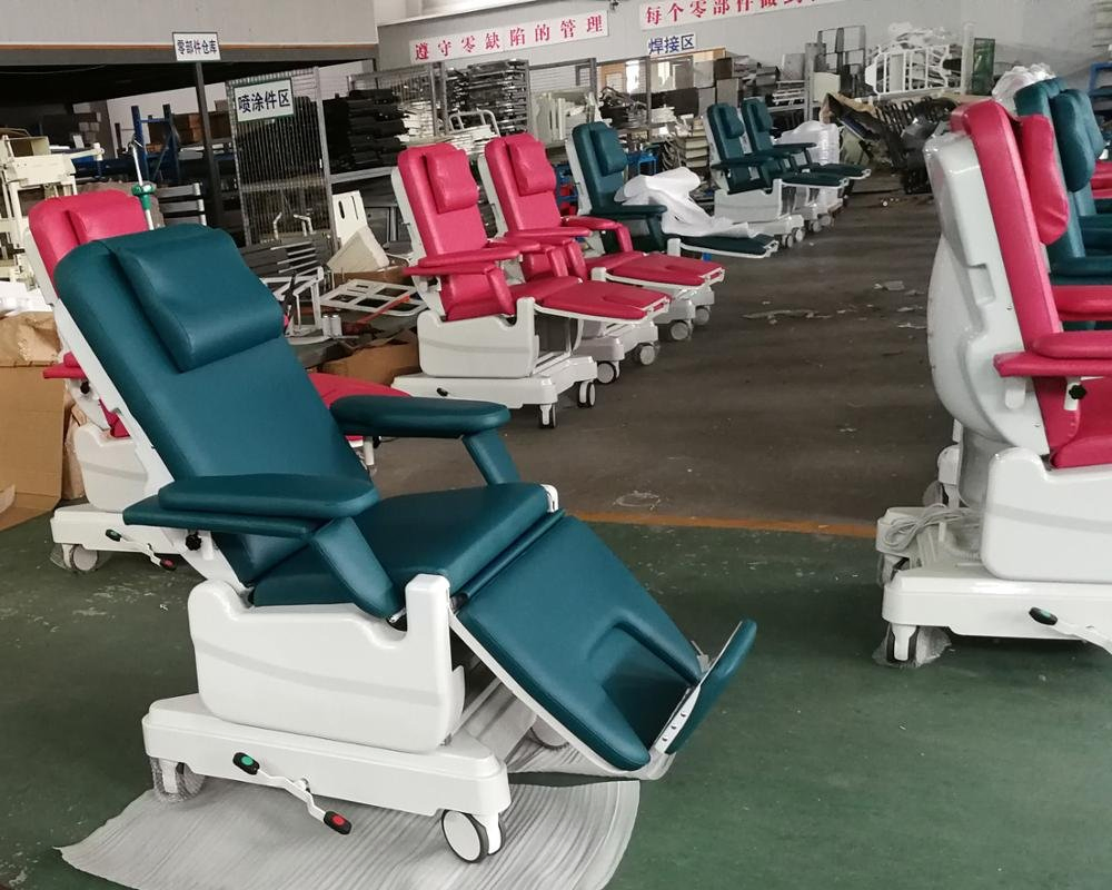 Hospital Electric Adjustable Cheap Blood Donation Dialysis Treatment Chair for Sale Chair Ent Treatment Bed Dental Chair