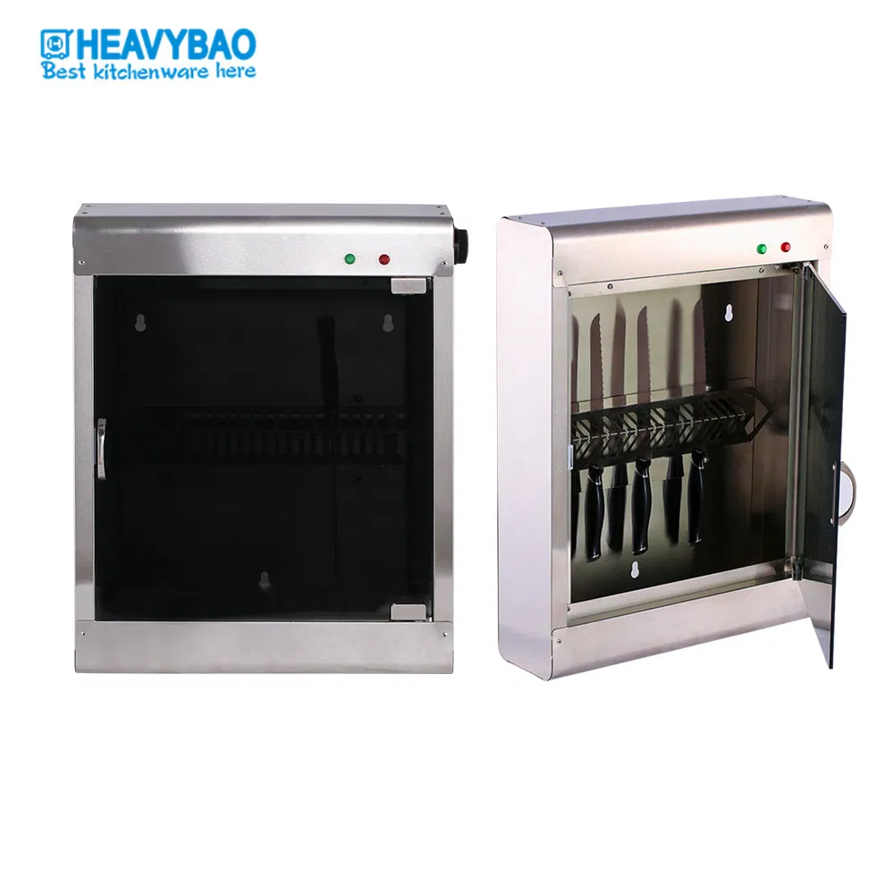 Heavybao UV Disinfection Storage Box UV Sterilizer Container Portable Sterilizer Cabinet for Knife and Fork