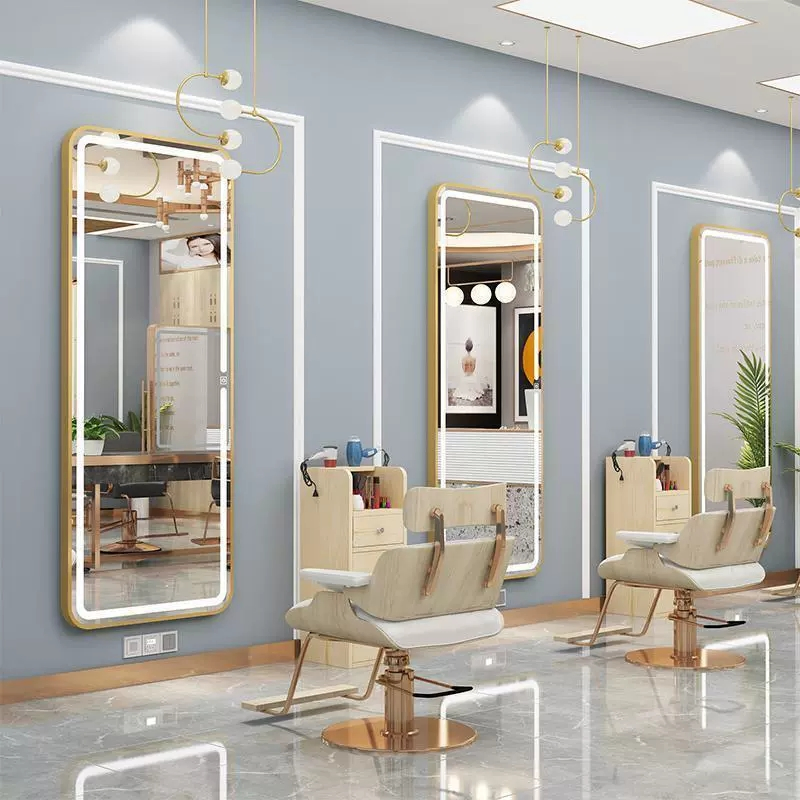 Barber Shop Beauty Salon Mirror LED Hair Cutting Mirror