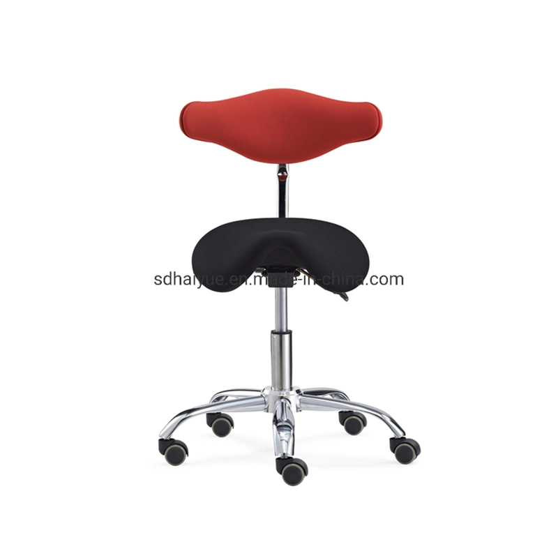 Ergonomic Medical Saddle Doctor Surgical Stool with Backrest