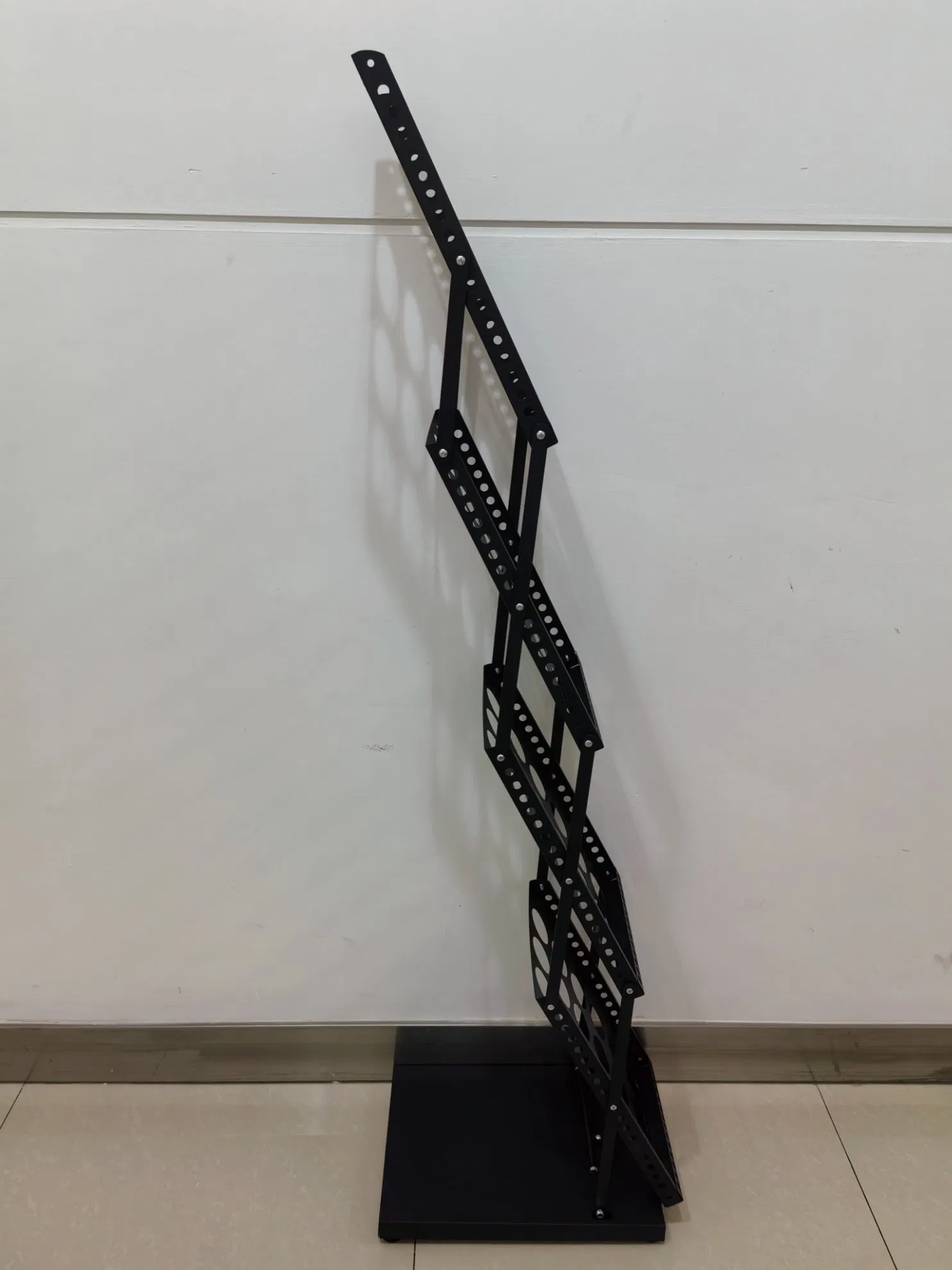 Foldable Magazine Rack Metal Catalog Literature Rack for Office Store and Exhibition Trade Show