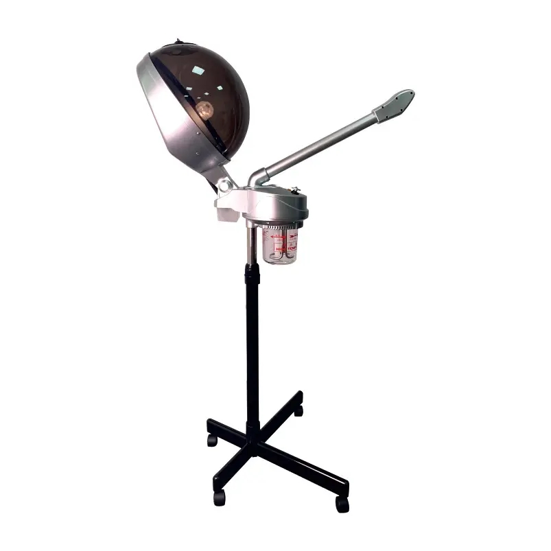 2 in One Face Hair Steamer with Adjustable Height Hood Barbershop Baking Oil Hair Steam