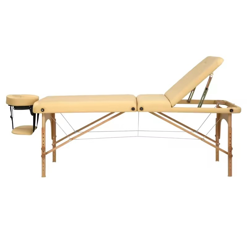 Wooden Folding Portable Massage Table Massage Bed for Collapsible Tattoo Beauty SPA