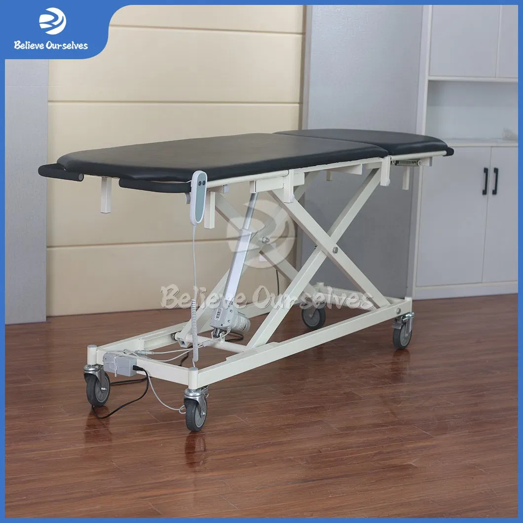 Hr-A07 Aluminium Lightweight 10kg Portable Massage Table China Electric Lift Massage Table Outpatient Bed Fold Massage Table SPA Massage Table