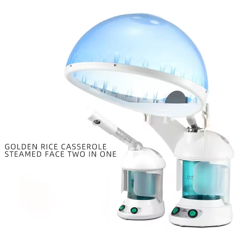 Professional 2-in-1 Deep Cleansing for SPA and Salon Portable Nano Ionic Face Hair Steam Machine Ozone Facial Steamer