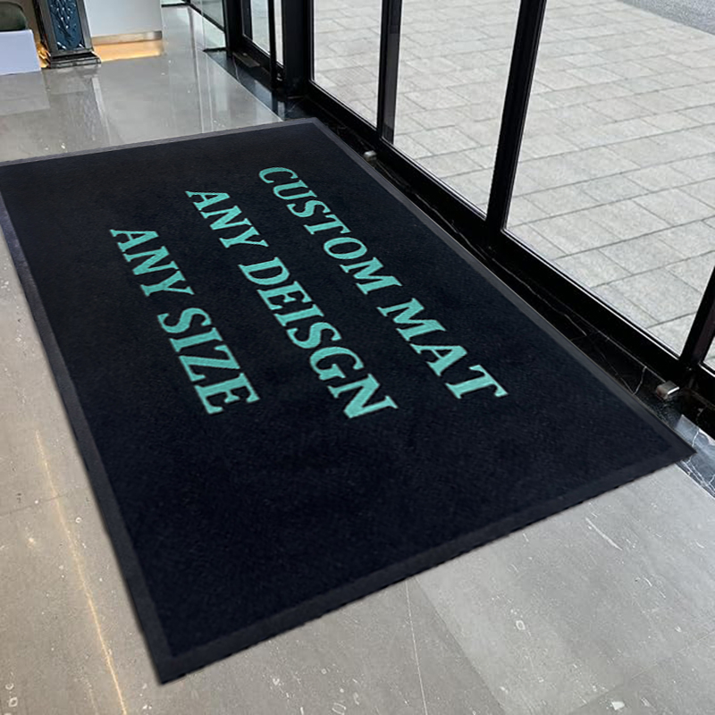 Durable Plain Door Mat Salon Entrance Rubber Base Mat with Logo