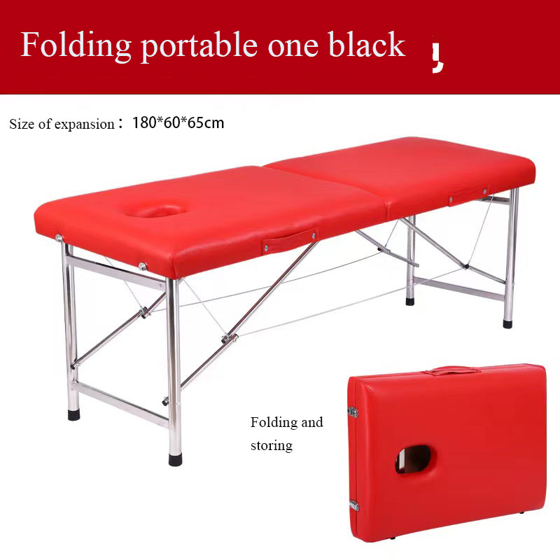 Custom Beauty Massage Bed Portable Folding Stainless Steel Massage Table
