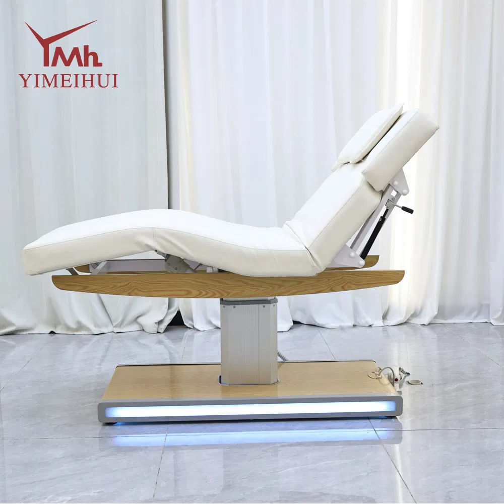 Luxury Adjustable 3 Motor Esthetician Therapy Salon Cosmetic Electric Extension Facial SPA Table Massage Bed for Beauty Salon