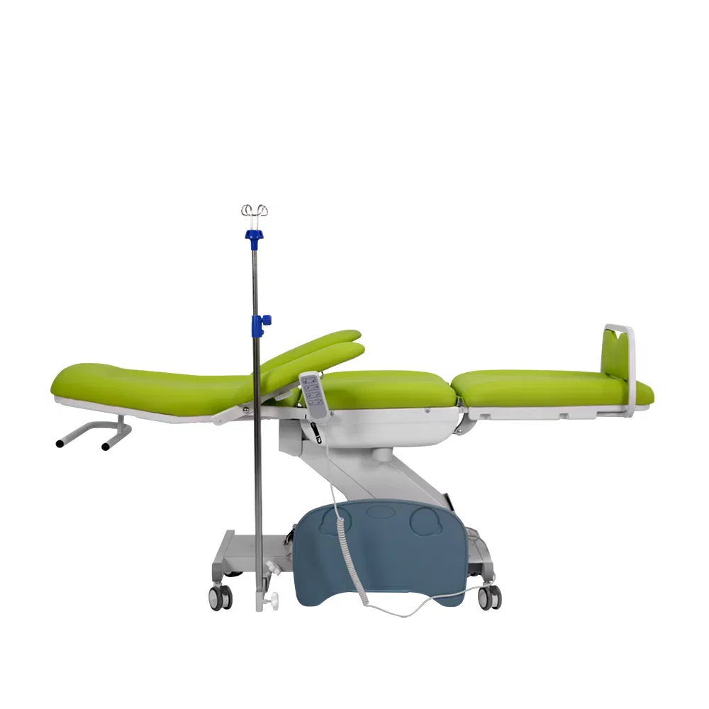 Advanced Electric Infusion Chair with Adjustable Backrest for Hospital Clinic Dialysis Treatment and Comfortable Patient Care