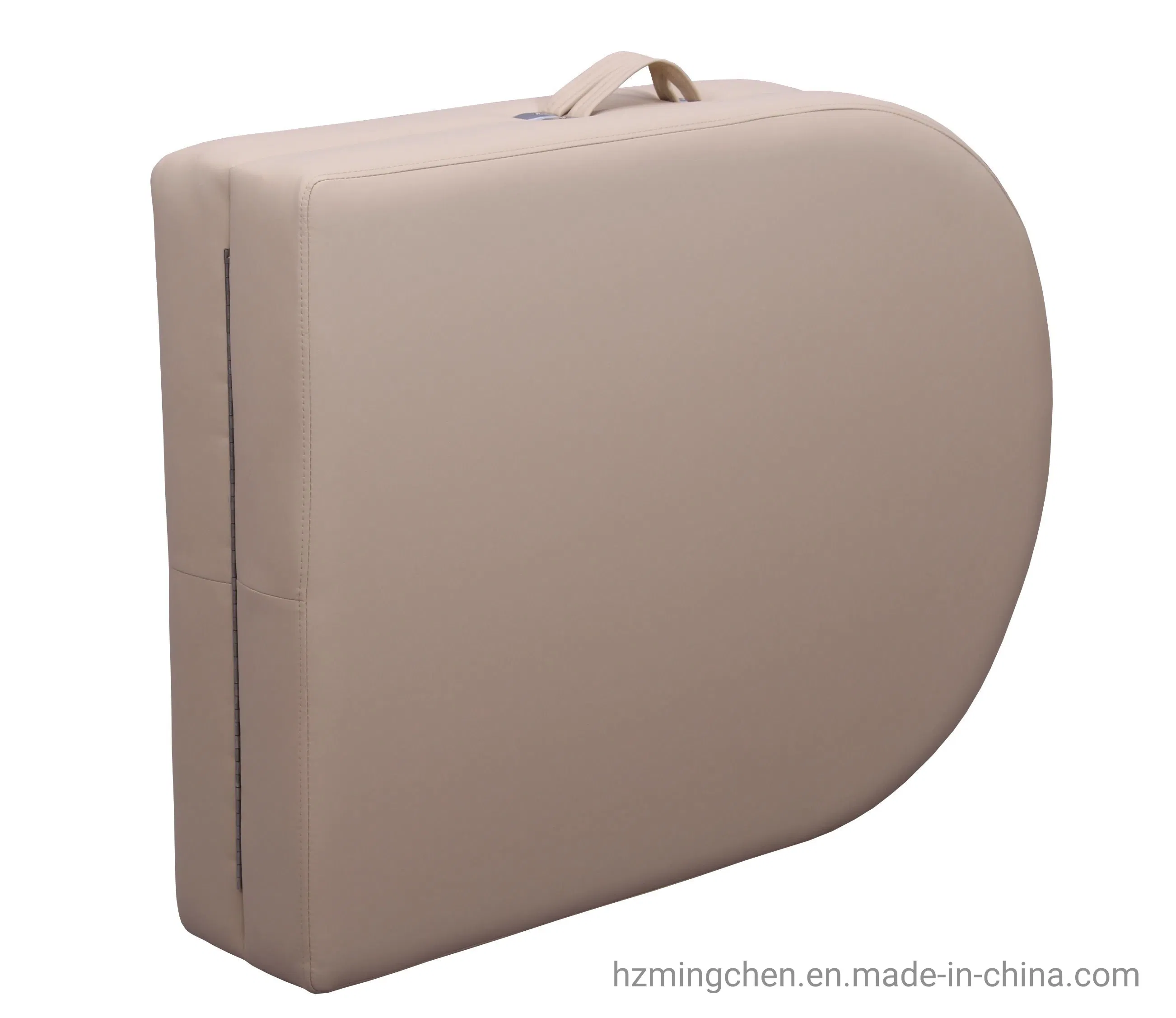 Round Corner Folding Wooden Table Legs Portable Massage Table with a Headrest